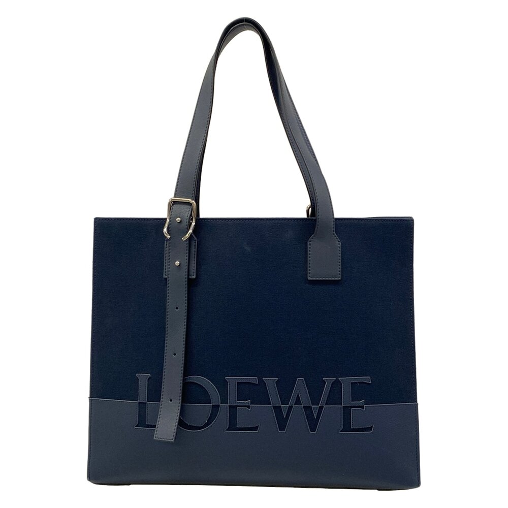 Loewe Buckle Tote Bag B692K96X03 Canvas Leather